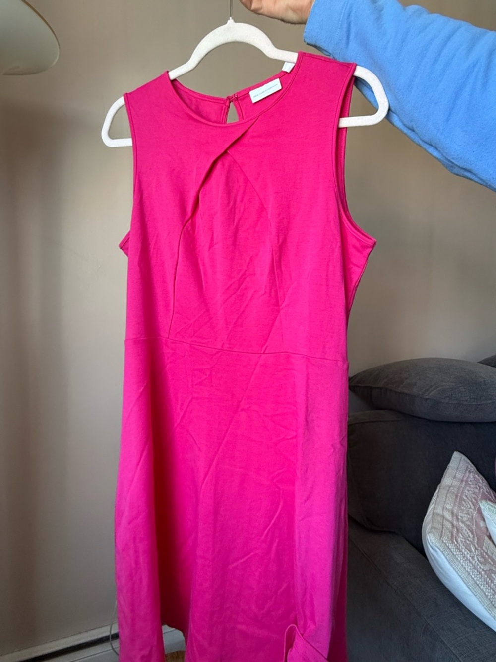 NY & Co Sleeveless Hot Pink Shift Dress